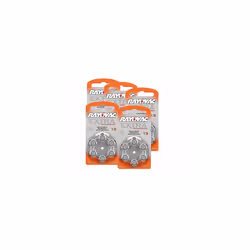 Rayovac Extra Advanced hearing aid batteries, type 13,ÃÂ 1.45ÃÂ V, 310ÃÂ mAh, 5x packs of 6