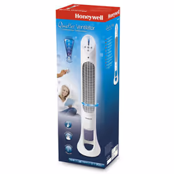 Honeywell QuietSet Tower Fan with Remote Control White