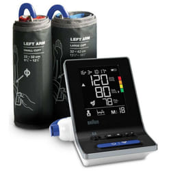 Braun Upper Arm Blood Pressure Monitor Black Health Care Biometric Measurement