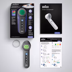 Braun BNT 400 BK Remote sensing thermometer Grey Forehead Buttons - Additional view 4