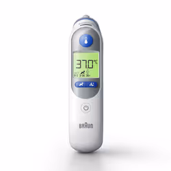Braun IRT6525, Contact thermometer, White, Ear, Buttons, °C, Body temperature
