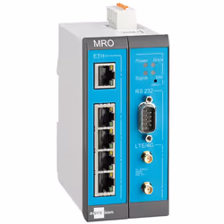 Insys Microelectronics MoRoS icom MRO-L200, 4G router, Ethernet WAN, 10 Gigabit Ethernet, 100 Gigabit Ethernet, Blue, Grey, W ...