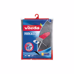 Vileda Park+Go, Ironing board top cover, Cotton, Foam, Polyurethane, Black, Red, Image, 45 cm, 130 cm