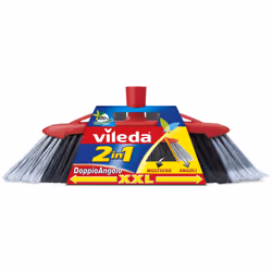 Vileda 137396, Indoor, Black, Grey, Red, Soft / Hard bristle, Polyethylene terephthalate (PET), 1 pc(s), 330 mm