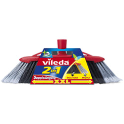 Vileda 137396 broom Indoor Soft / Hard bristle Polyethylene terephthalate (PET) Black, Grey, Red