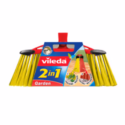 Vileda 112091, Outdoor, Black, Red, Yellow, Soft / Hard bristle, Polyethylene terephthalate (PET), 1 pc(s), 380 mm