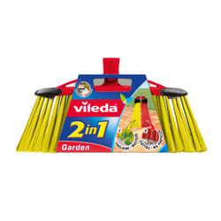 Vileda 112091 broom Outdoor Soft / Hard bristle Polyethylene terephthalate (PET) Black, Red, Yellow