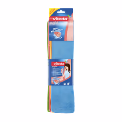Vileda 141413, Microfibre, Blue, Green, Orange, Red, Machine wash, 60 °C, Germany, CE, WEEE