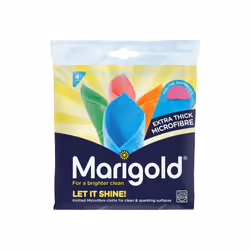 Marigold Let it Shine Extra Thick Microfibre Cloths, Multicolour, 5 Packs of 4 Cloths