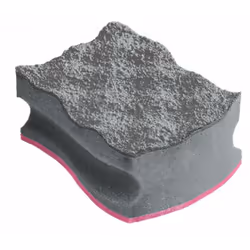 Vileda Clean & Shine sponge Rectangular Microfibre Grey, Pink 2 pc(s)