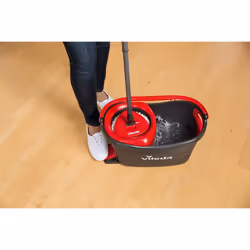 Vileda Turbo EasyWring and Clean complete set, Metal, red/grey, 48,6 x 29,6 cm - Additional view 5