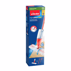 Vileda 1.2 Spray Max mop Microfibre, Plastic Dry&wet Red, White