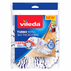 Vileda 4023103227439, Mop head, Blue, White, Microfibre, 1 pc(s)
