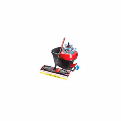 Ultramax XL Turbo 2-in-1 Floor Mop Complete Set, Microfibre Cover and Bucket with Power Spinner, Extra Wide Mop, Telescopic H ...