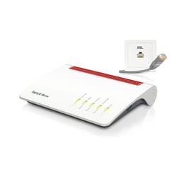 FRITZ!Box 7590 wireless router Gigabit Ethernet Dual-band (2.4 GHz / 5 GHz) Grey, Red, White
