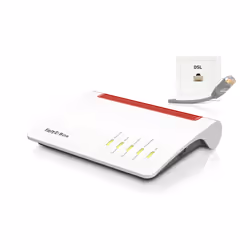 FRITZ!Box 7590 Edition International, Wi-Fi 5 (802.11ac), Dual-band (2.4 GHz / 5 GHz), Ethernet LAN, ADSL, White, Tabletop ro ...