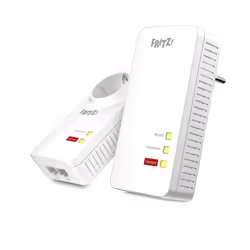 FRITZ!Powerline 1260 WLAN Set International, 1200 Mbit/s, IEEE 1901, Type F, Gigabit Ethernet, 1000 Mbit/s, Wi-Fi 5 (802.11ac ...