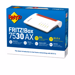 FRITZ!Box 7530 AX wireless router Gigabit Ethernet Dual-band (2.4 GHz / 5 GHz) White - Additional view 4