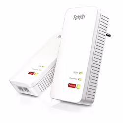 FRITZ!Powerline 1240 AX WLAN Set, 1200 Mbit/s, IEEE 802.11ac, Type F, Gigabit Ethernet, 10,100,1000 Mbit/s, Wi-Fi 6 (802.11ax ...