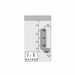 Hettich 79397 drawer roller/slide