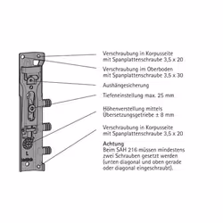 Hettich 79717 drawer roller/slide 55 kg