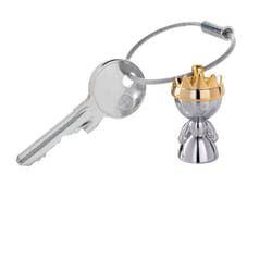 TROIKA KR9-37/CH key ring/case Gold, Silver