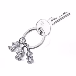 TROIKA KR17-18/MA, Keyring, Silver, Chrome, Metal, Silver, Figure, 30 mm, 9 mm