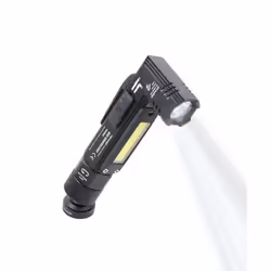 TROIKA ECO KNICKLICHT Black Hand flashlight + Headband flashlight COB LED