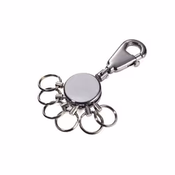 TROIKA KYR60-GM, Keyring, Black, Chrome, 50 g