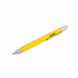 TROIKA PIP20/YE, Technical pen, Black, Silver, Yellow, 1 mm, Brass