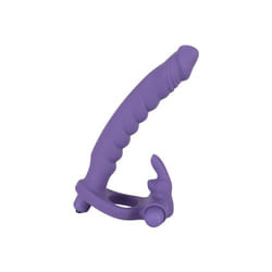 You2Toys Los Analos Double Delight Vibrating Dildo And Cock Ring 7 Inch