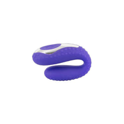 You2Toys Rechargeable Blowjob Silicone Vibrator Blue 4.3 Inch