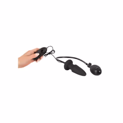 Inflatable And Vibrating Silicone Butt Plug