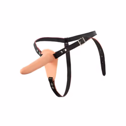 Soft Touch Silicone Rechargeable Vibrating Strap-On 5.5 Inch