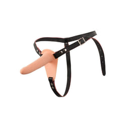 Soft Touch Silicone Rechargeable Vibrating Strap-On 5.5 Inch