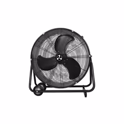 CasaFan DF600 Eco IP54 SL, Household blade fan, Black, Floor, Steel, 870 RPM, 60 cm
