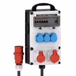 Bals Elektrotechnik 85009, Basic, Plastic, Black, Blue, Grey, Red, 5 AC outlet(s), 400 V, 32 A