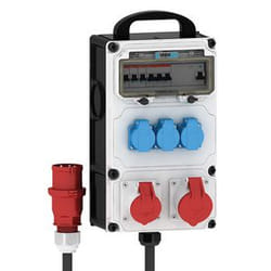 Bals Elektrotechnik 85009 power distribution unit (PDU) 5 AC outlet(s) Black, Blue, Grey, Red