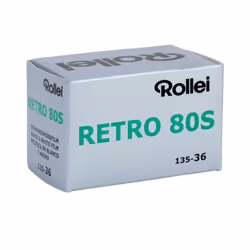 Rollei Retro 80S 80 ISO Panchromatic Black & White Film 35mm 36 Expo
