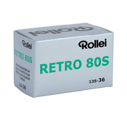 Rollei Retro 80S 80 ISO Panchromatic Black & White Film  35mm  36 Expo