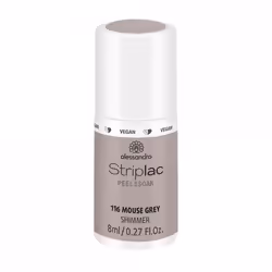 alessandro Striplac, 8 ml, Grey, Mouse Grey, Coloring, Protection, Strengthening, Gloss, Bottle