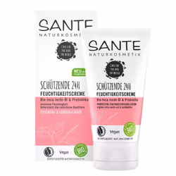 SANTE Protective 24h Moisturising Cream Organic Inca Inchi-Oil & Probiotics, Day cream, Decollete, Face, Neck, Anti-irritatio ...