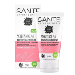 SANTE Protective 24h Moisturising Cream Organic Inca Inchi-Oil & Probiotics Day cream Decollete, Face, Neck 50 ml