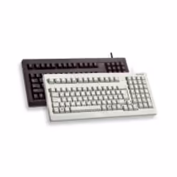 CHERRY 19" compact PC keyboard G80-1800 FR, Wired, USB + PS/2, QWERTY, Grey
