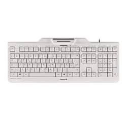 CHERRY KC 1000 SC keyboard Universal USB AZERTY Belgian White