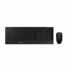 CHERRY B.UNLIMITED 3.0 Wireless Keyboard & Mouse Set, Black, USB (QWERTY - UK), Full-size (100%), Wireless, RF Wireless, QWER ...