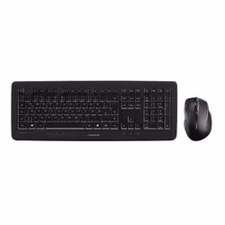 CHERRY DW 5100, Full-size (100%), Wireless, RF Wireless, QWERTZ, Black, Mouse included