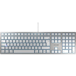 CHERRY KC 6000 SLIM FOR MAC keyboard Office USB QWERTZ German Silver