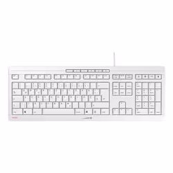 CHERRY STREAM, Full-size (100%), Wired, USB, Mechanical, QWERTZ, White