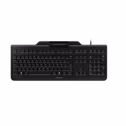 CHERRY SECURE BOARD 1.0 Corded Smartcard Keyboard, Black, USB (QWERTY - UK), Full-size (100%), Wired, USB, Mechanical, QWERTY ...